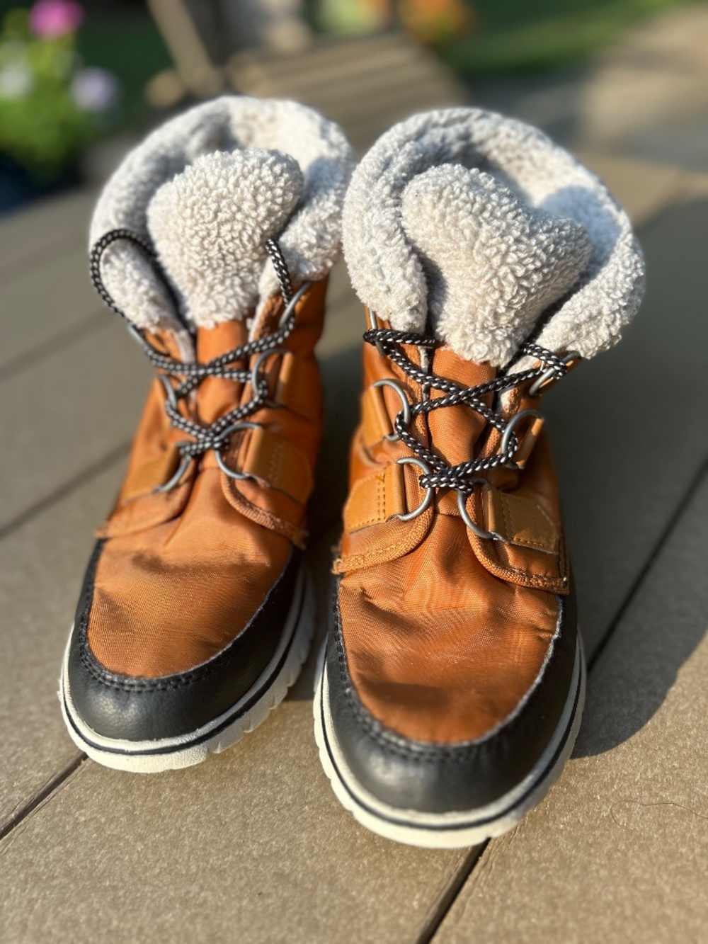 Sorel Boots Women 8.5 Cozy Carnival Brown Sherpa Lined Boot Waterproof Winter